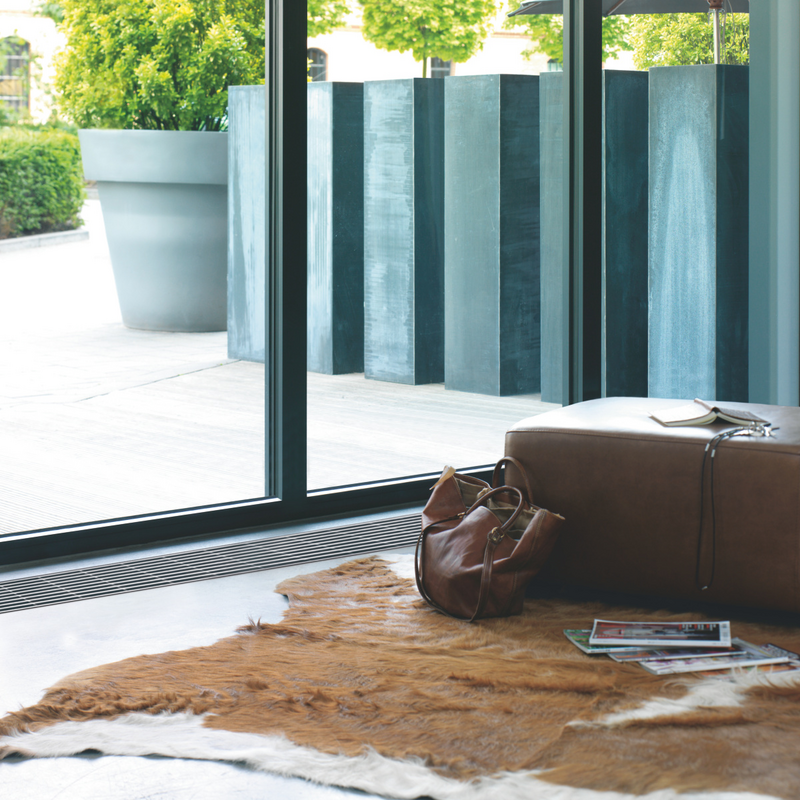 Rendering Zehnder Terraline Decorative radiator Top view